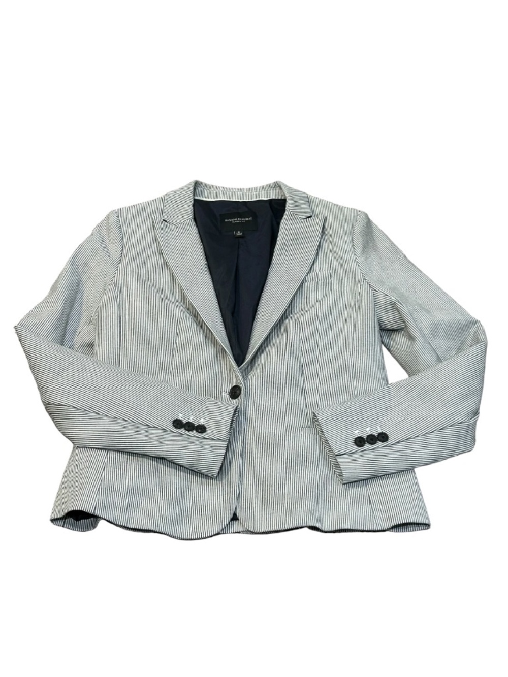 Banana Republic Stripe Blazer Jacket Suit Women's Size 6 S